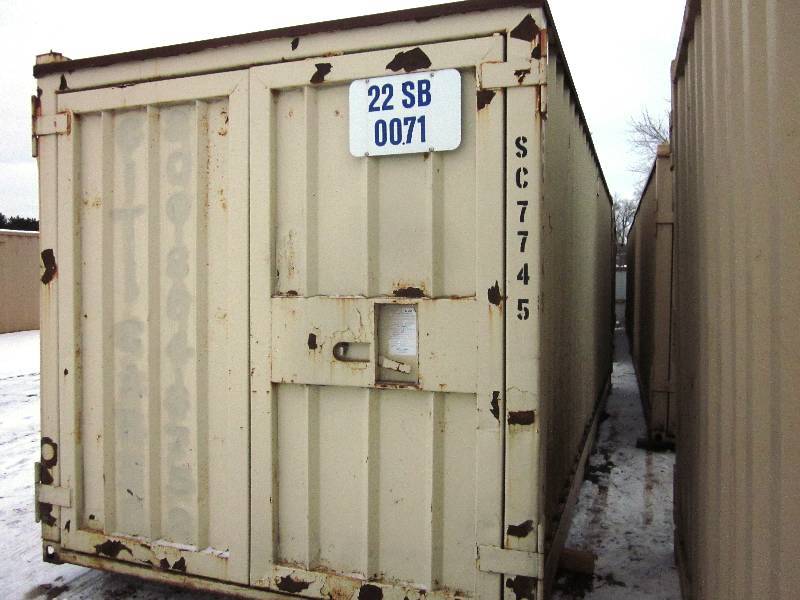22SB0071 - 22 Ft Steel Storage Container  Cargo Box