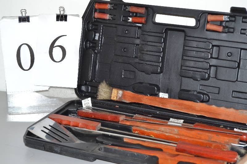 lot 6 image: Barbecue Tools and Case