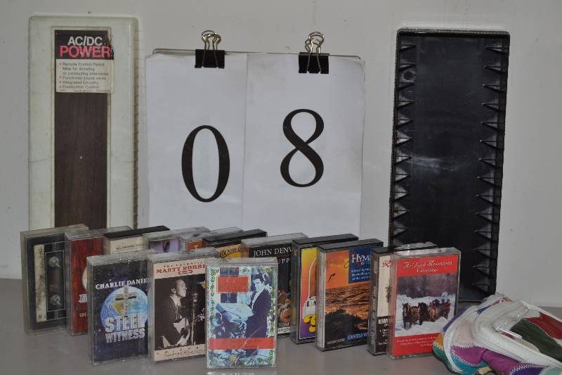 lot 8 image: Cassette Tapes and Holder