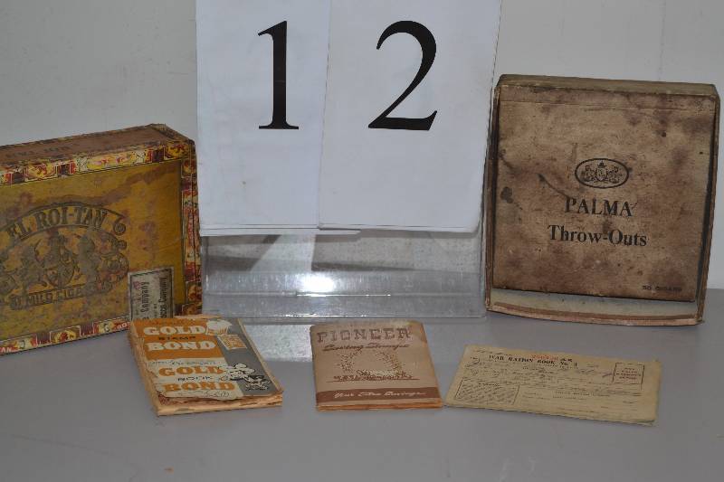 lot 12 image: War memorabilia, Cigar boxes