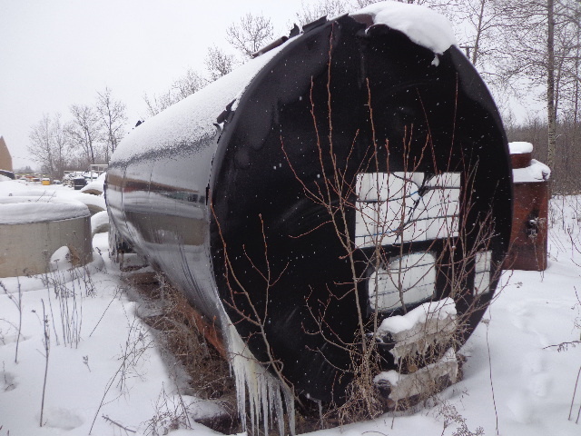 5,000 Gallon Black  Gas Tank