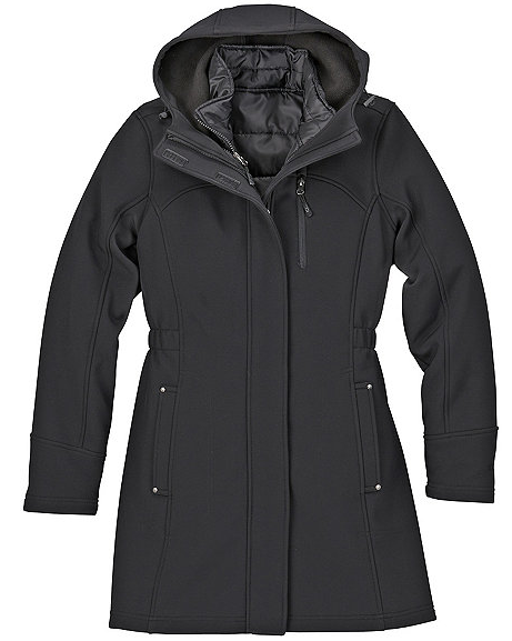 CB Sports Misses� Long Softshell System Jacket - Black - Medium