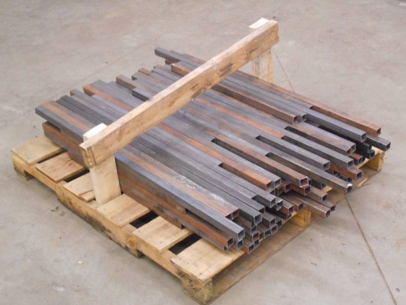 lot 12 image: Pallet Of 1x1 Stock Steel, Assort...