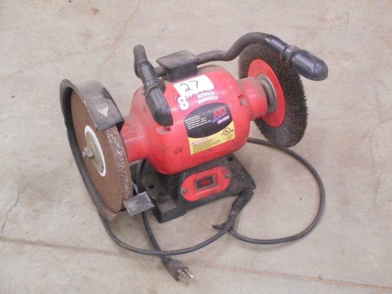 lot 27 image: ATD 8 Dual Wheel Bench Grinder ...