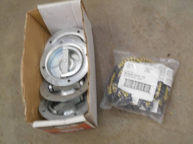 lot 34 image: (4) Heavy Duty Recessed Anchors & P...