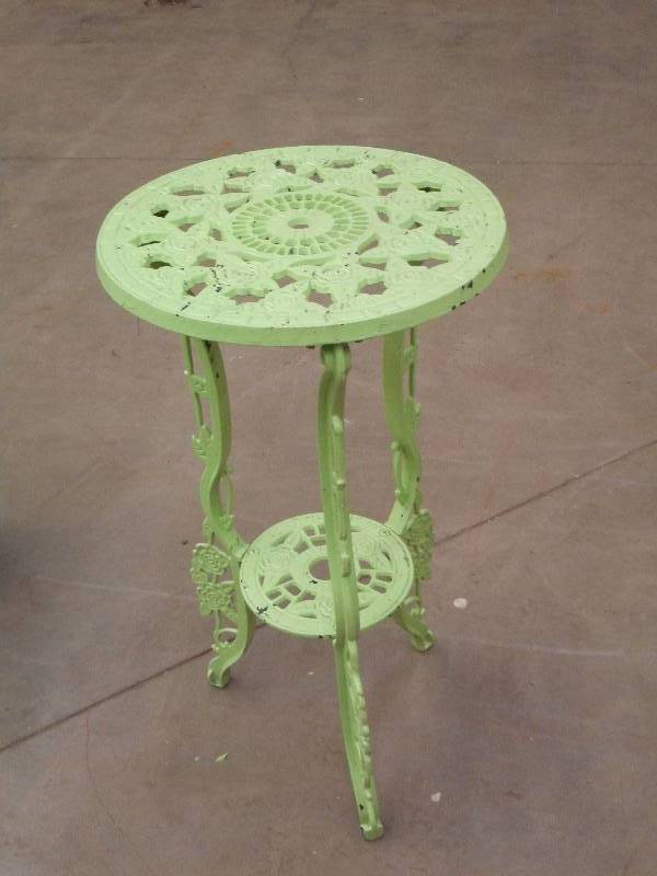 lot 71 image: 14x36 Cast Iron Plant Stand ...