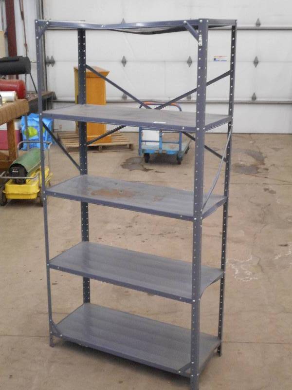 lot 81 image: 5-Level Steel shop Shelf ...