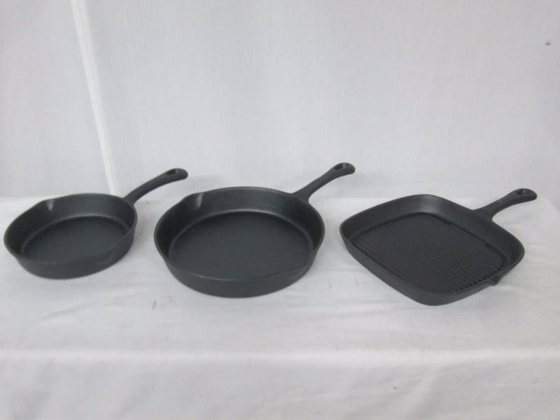 Chefs Mark Pre-Seasoned Cast Iron Set