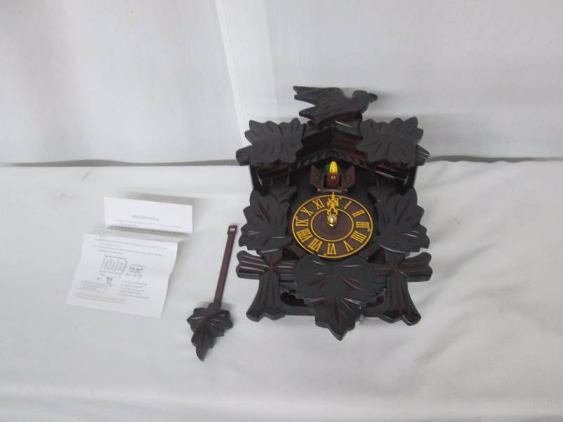 Pendulum Cuckoo Wall Clock - Cherry
