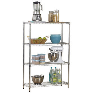 Alcove 4-Tier Metal Shelf