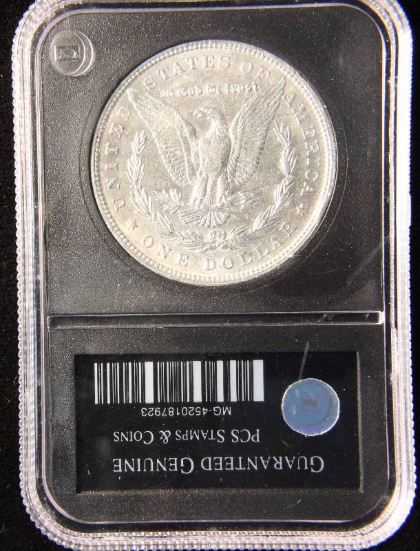 1879 MORGAN SILVER DOLLAR UNC IN BLACK CASE