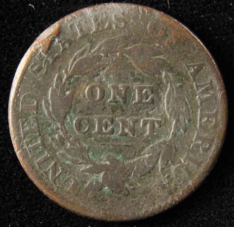 1822 CORONET HEAD LARGE CENT