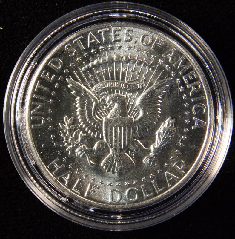 1964 KENNEDY SILVER HALF DOLLAR BU UNC IN AIRTITE HOLDER