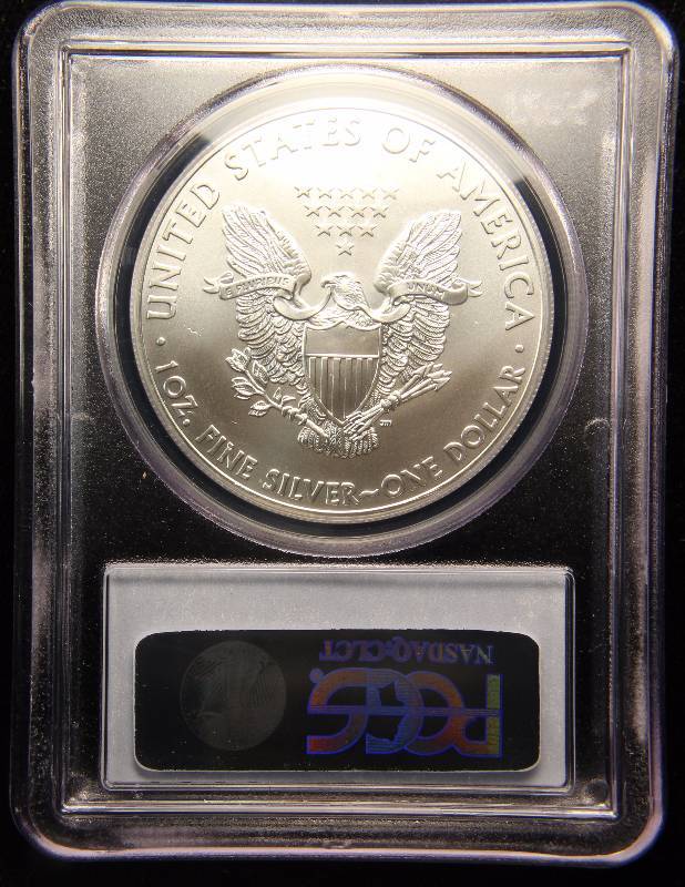 2012 (W) AMERICAN SILVER EAGLE 1 TROY OZ. .999 FINE SILVER DOLLAR MS69 PCGS