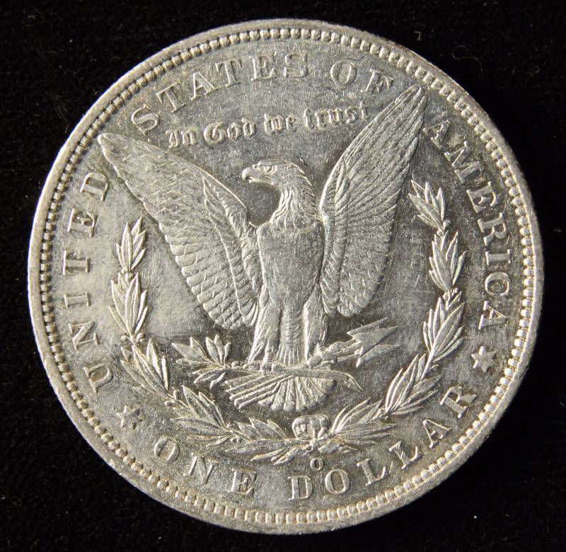 1887-O MORGAN SILVER DOLLAR AU DETAILS
