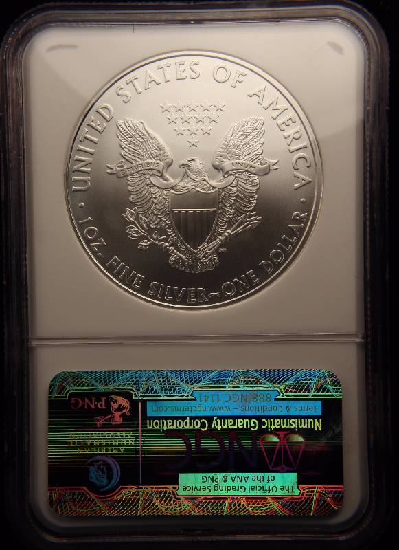 2010 AMERICAN SILVER EAGLE .999 FINE SILVER 1 TROY Oz. NGC MS69 EARLY RELEASE