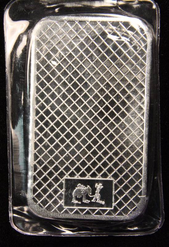 5 TROY OZ. .999 FINE SILVER BAR EAGLE TYPE SEALED