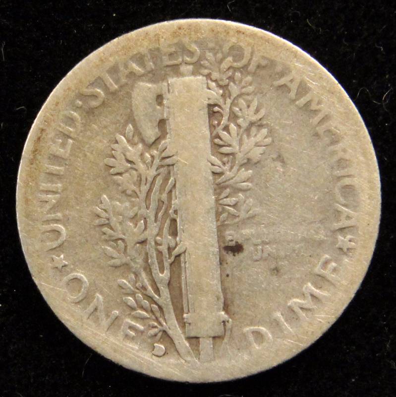 1931-D MERCURY SILVER DIME SEMI KEY DATE
