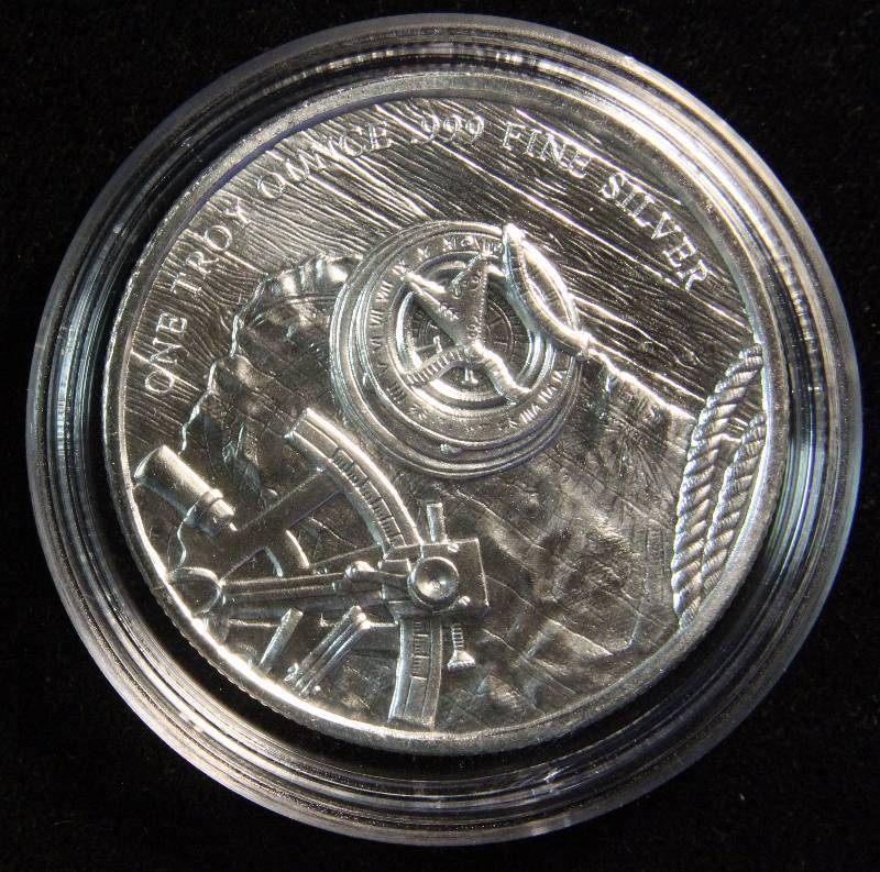 1 TROY Oz. .999 FINE SILVER PROSPECTOR ROUND IN AIRTITE CASE