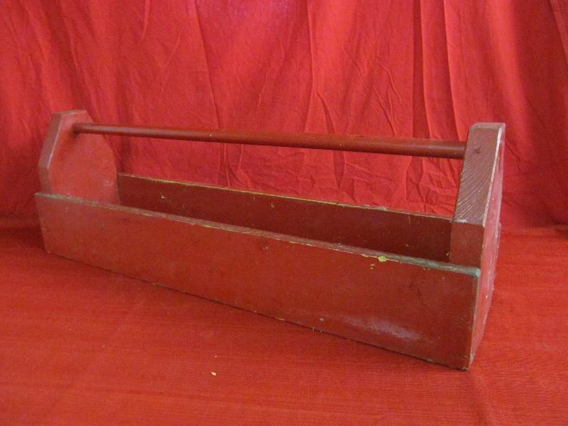 lot 56 image: vintage homemade toolbox