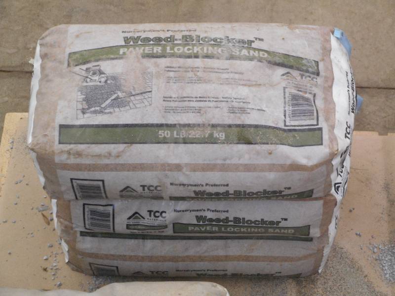 (3) 50# Bags Of Weed-Blocker Paver ...