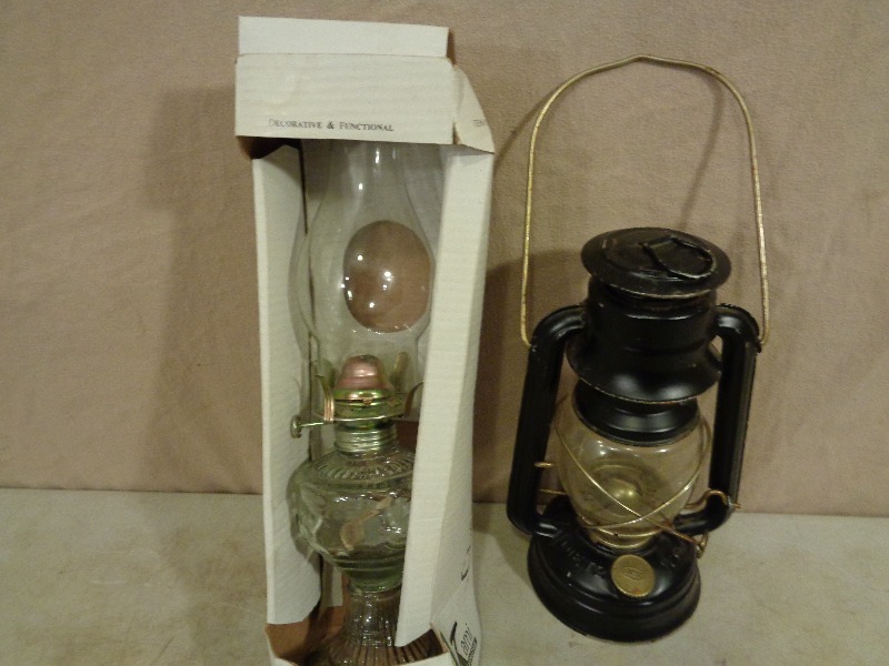 Oil Lamp and Dietz Oil Lantern
