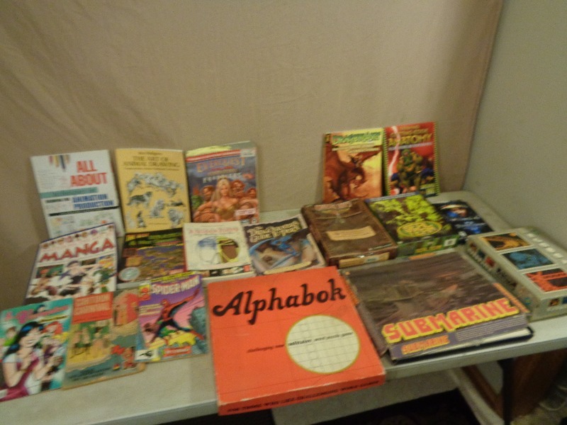 Game Manuals, Drawing Books, Comics, and More