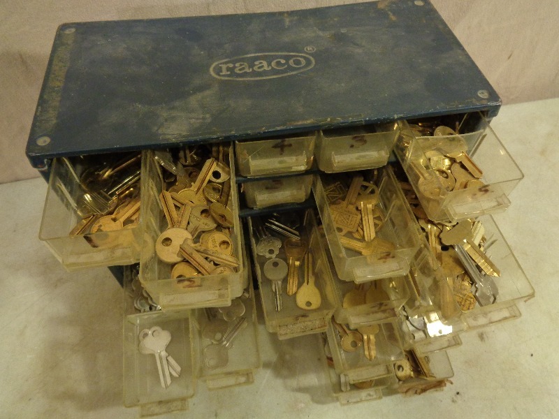 Organizer Full of Key Blanks  Blank Keys