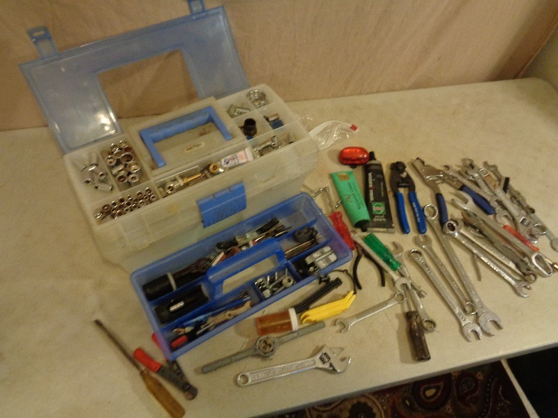 Plastic Toolbox with Contents