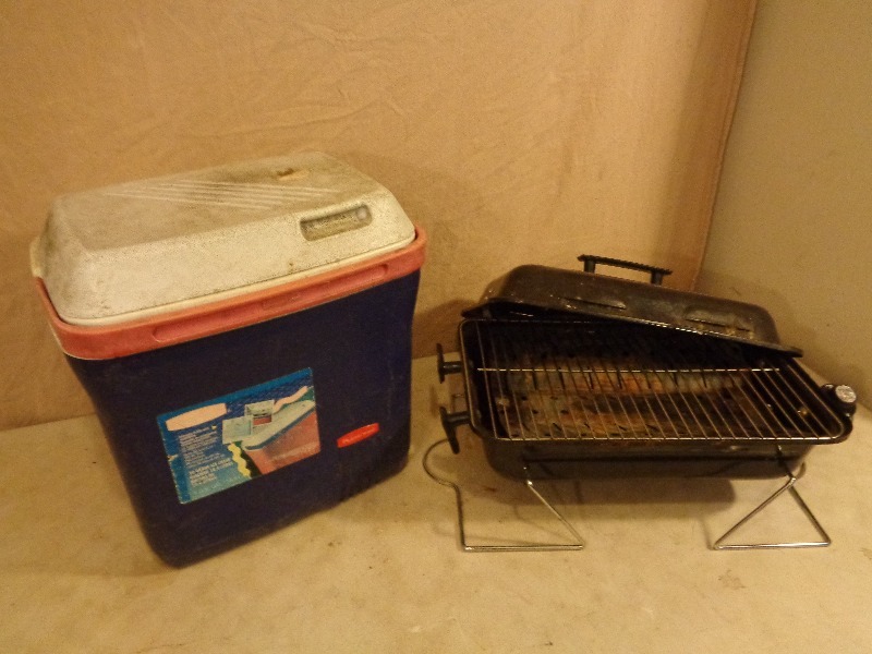 Cooler and Camp Grill