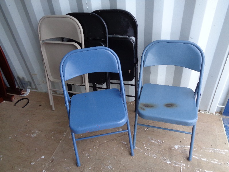 5 Metal Folding Chairs