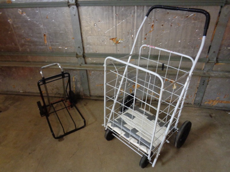 2 Folding Metal Carts