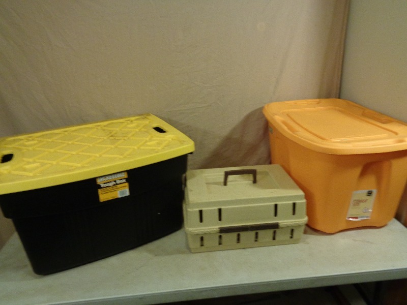Storage Totes and Kennel