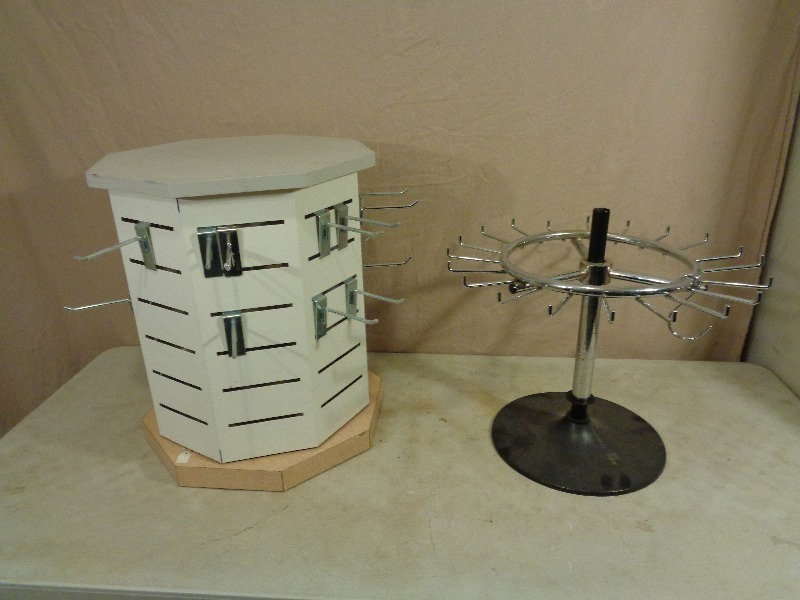 2 Tabletop Display Racks