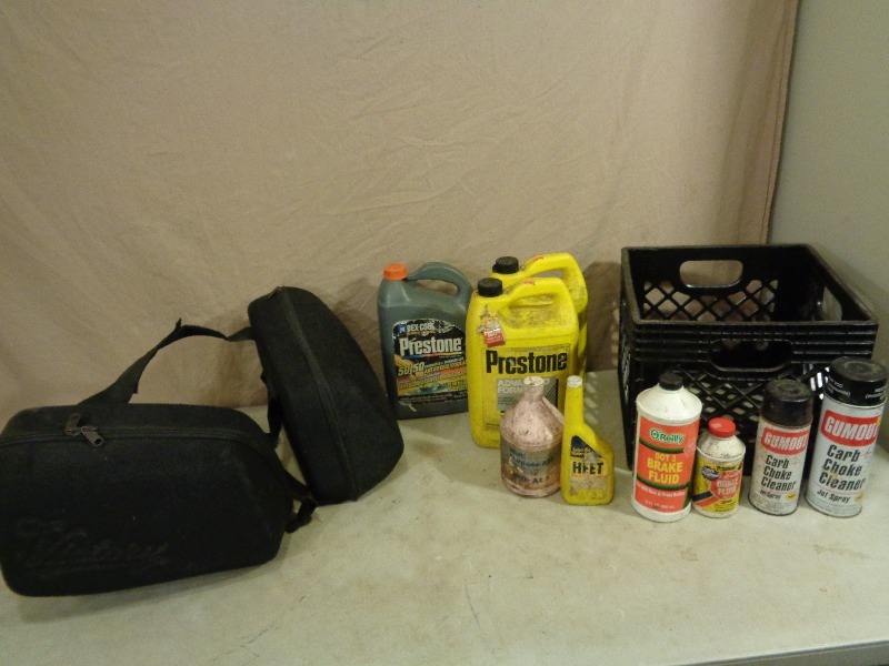 Shop Chemicals and Motorcycle Bags