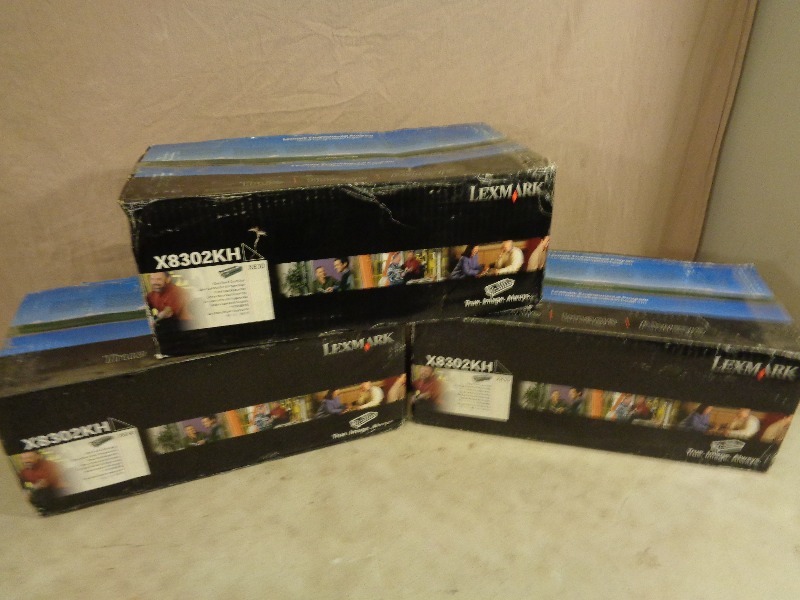 3 Lexmark Toner Cartridges