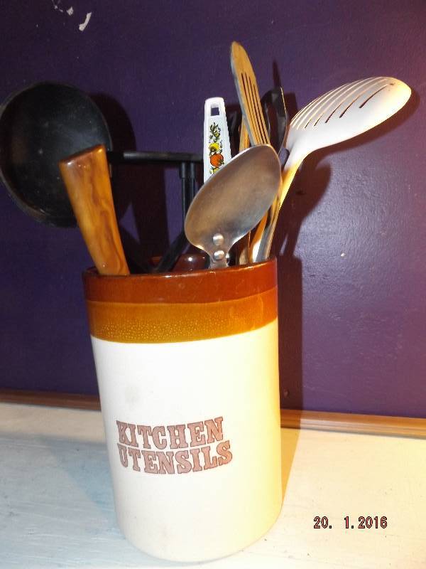 Kitchen Utensils In Holder