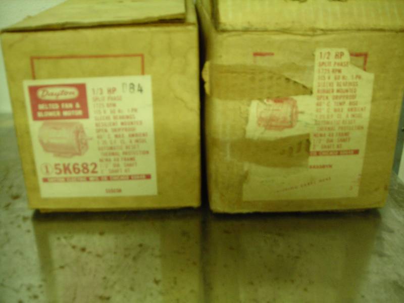 2- Dayton Motors 115 Volt 13 Hp, 12 Hp