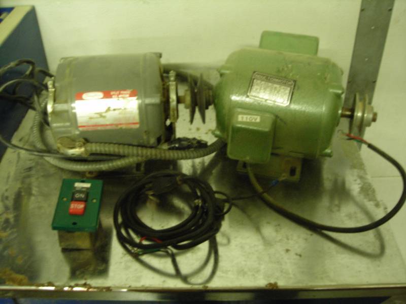 2- 110 Volt Electric Motors 34 Hp, 13 Hp