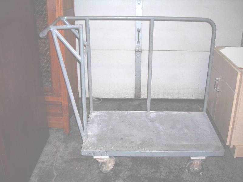 Steel Material Handling Cart With Heavy Duty Casters