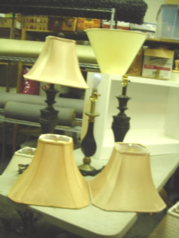 3 Lamps With Shades (Need Some Hardware)
