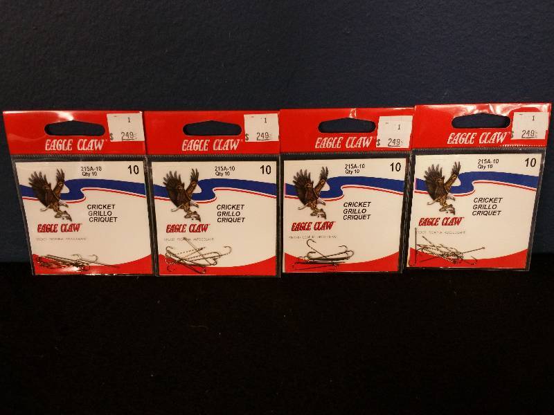 lot 114 image: Eagle Claw 10 Hooks