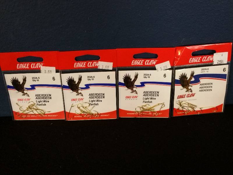 lot 120 image: Eagle Claw 6 Hooks