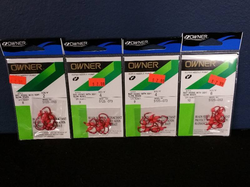 lot 128 image: Owner Assorted Sizes Hooks