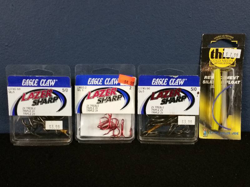 lot 159 image: Eagle Claw Lazer Sharp Treble (2-05)hooks