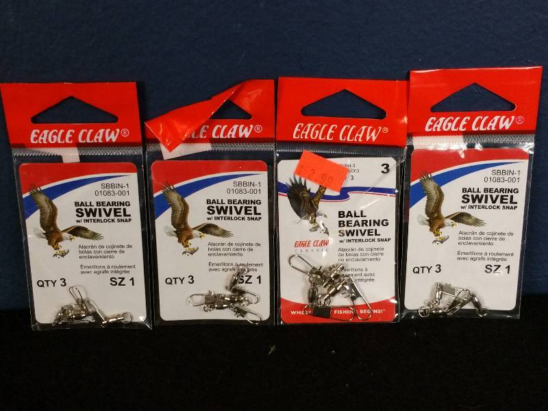 lot 197 image: Eagle Claw Ball Bearing Swivel Snaps