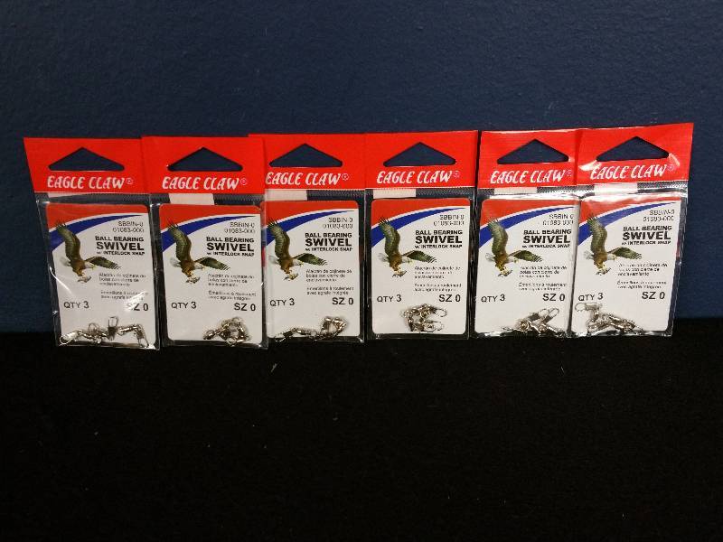 lot 199 image: Eagle Claw Ball Bearing Swivel Snaps