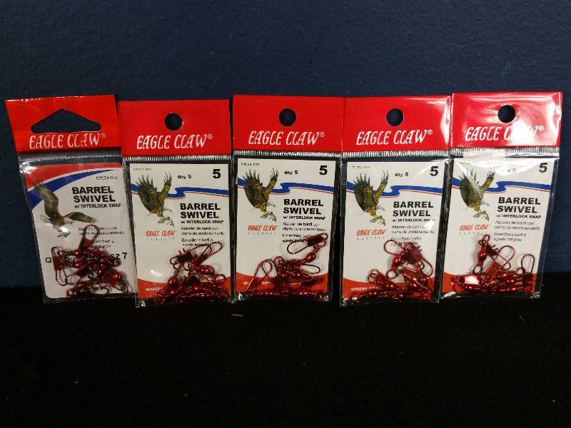 lot 200 image: Eagle Claw Barrel Swivel Snaps