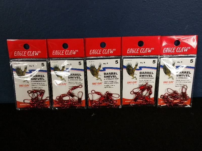 lot 209 image: Eagle Claw Barrel Swivel Snaps