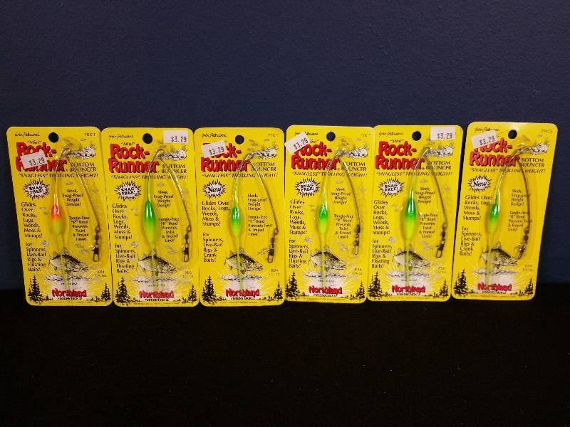 lot 216 image: Northland Mini Rock Runner Snagless Trolling Weights